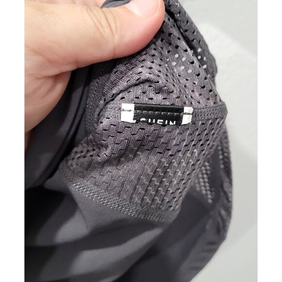 Womens Shein Gray Short Sleeve Athletic Top with Side Mesh Panels Size S - Picture 3 of 6